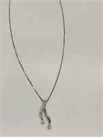 Collana Recarlo Donna in Oro bianco Diamante 0.06 Ct ZT 723/B - ZT 723/B